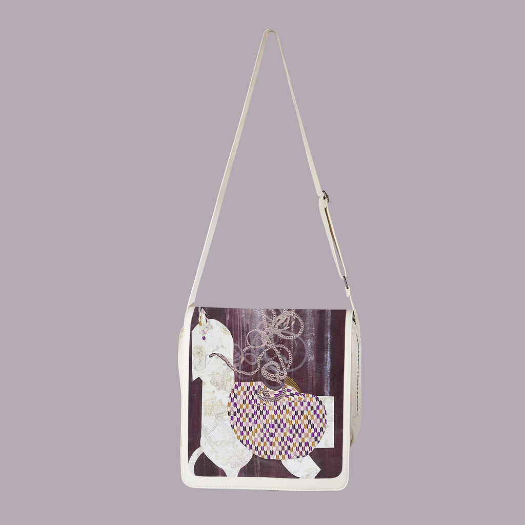 Burgundy Plum - SCROL - Beige